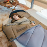 Спальный мешок NATUREHIKE SUNNY DAY PL02 CNK2550WS028 U450, зеленый с коричневым, молния справа 6977465868435
